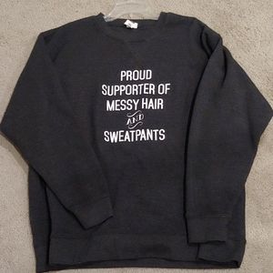 Dark gray sweatshirt